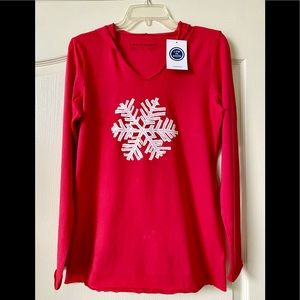 NWT Life is Good, Hooded Optimism Long sleeve shirt